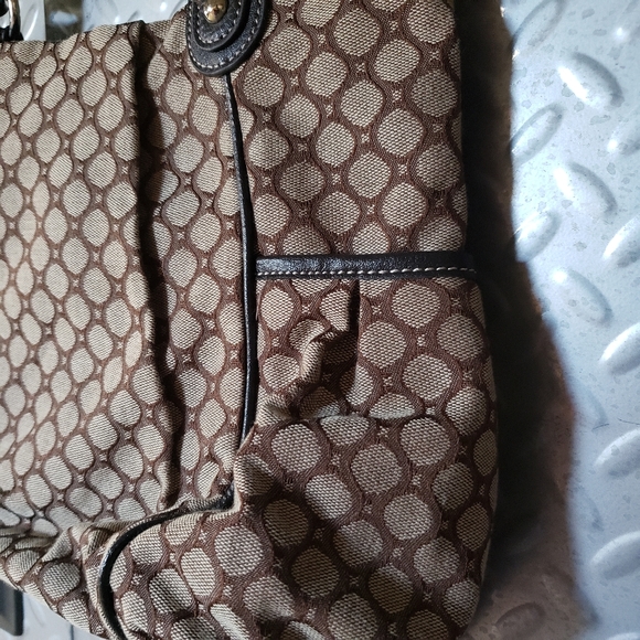 EUC NINE WEST geometric brown / neutral tones bag (OS) - Picture 11 of 13